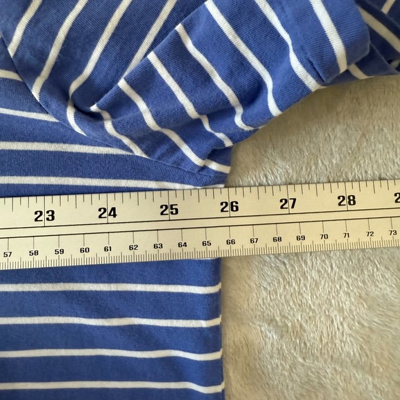 Polo Ralph Lauren‎ Striped T-Shirt Men's XXL Blue White Pocket Cotton Casual - Picture 6 of 9